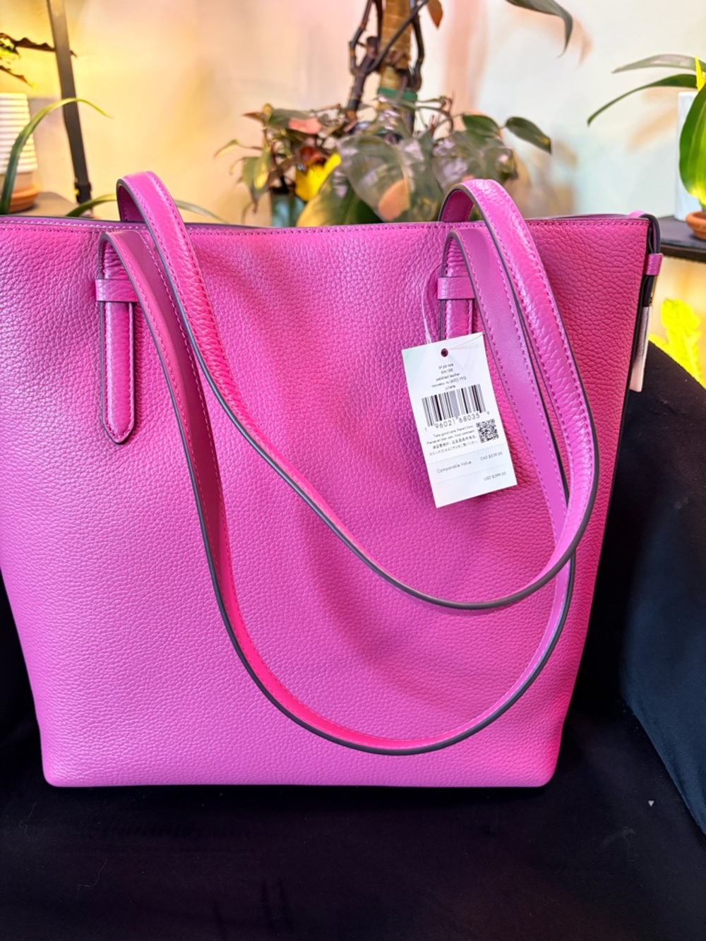 kate spade Hot Pink Pebbled Leather Tote - Picture 3 of 5